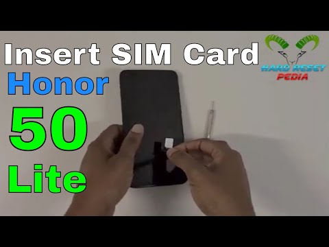 Honor 50 Lite Insert The SIM Card