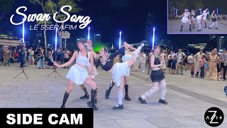 [KPOP IN PUBLIC / SIDE CAM] LE SSERAFIM (르세라핌) ‘Swan Song’ | DANCE COVER | Z-AXIS FROM SINGAPORE