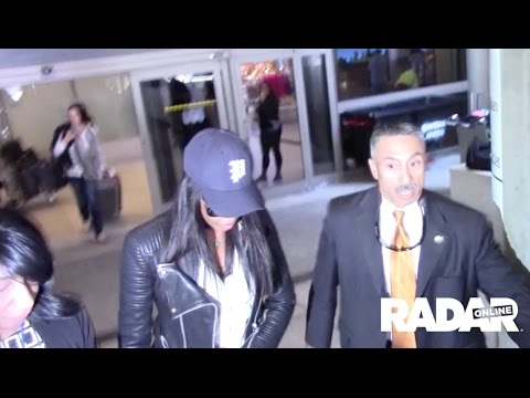 Naomi Campbell spotted at LAX airport