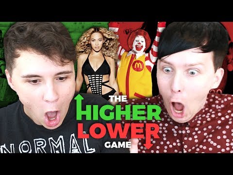 STOP SEARCHING FOR THIS! - Dan and Phil Play: HIGHER OR LOWER