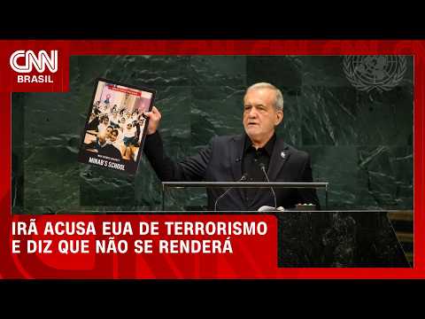 Presidente do Irã diz que não se renderá aos EUA em discurso na ONU | BASTIDORES CNN