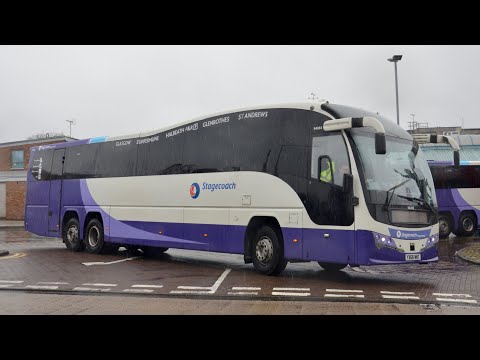 Coach Journey: Stagecoach Fife 54333 (YX66WNT) Volvo B11RT/Plaxton Elite