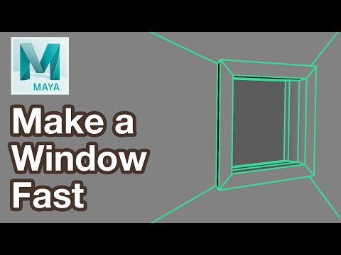 Maya Tutorial: Make a Window in Room Maya