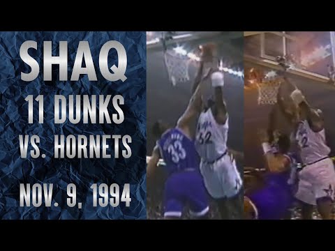 Shaq Dunkfest - 11 Dunks vs. Alonzo Mourning (1994)