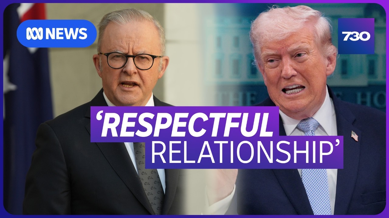 Anthony Albanese pressed on Trump's comments over Iran | 7.30