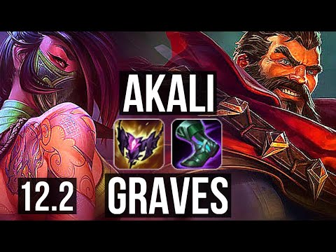 AKALI vs GRAVES (TOP) | Rank 2 Akali, 4/0/2, Rank 9 | KR Challenger | 12.2