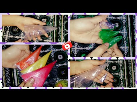 Homemade nozzle for cake decoration l Yummy Cooking I how To make piping Bag and nozzle at home