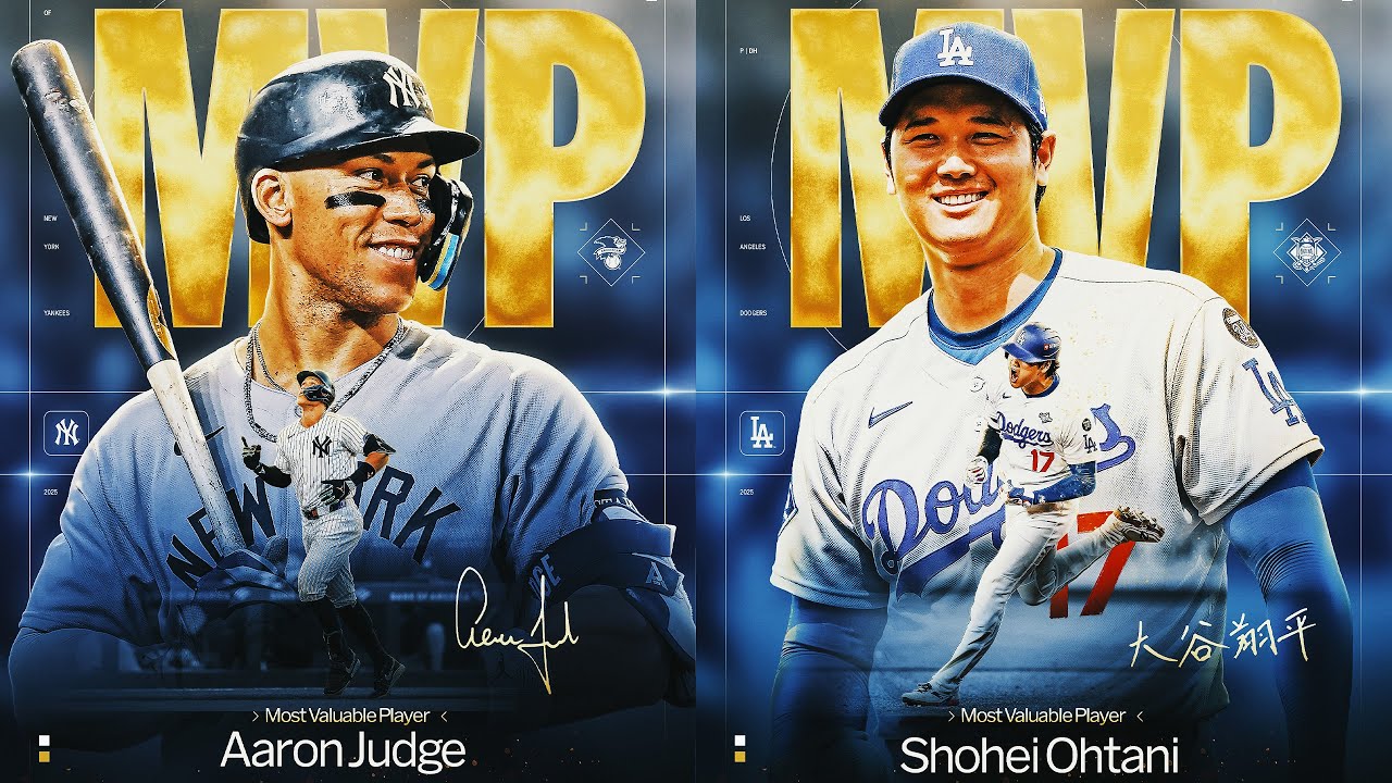 Shohei Ohtani and Aaron Judge are your 2025 MVPs! (Both won MVP in consecutive seasons 🤯)