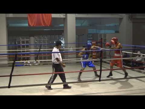 Miguel A  German Acosta  vs Jorvi  farroñan   categoria 60  kilos.  primer  round.