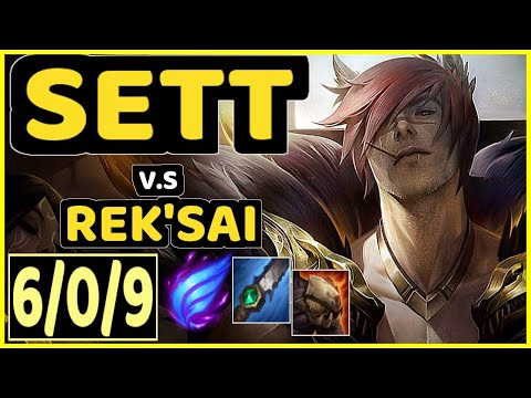 FLAWLESS (SETT) vs REK'SAI - 6/0/9 KDA JUNGLE GAMEPLAY - KR Ranked GRANDMASTER