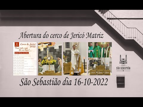 Abertura do cerco de Jericó Matriz São Sebastião dia 16-10-2022 Fotos: PASCOM Solange e Hilario