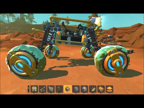 Scrap Mechanic Spider Jeep sticky wheel fun