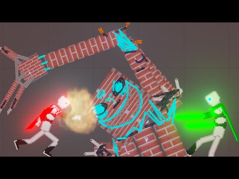 The Super Humans vs Brick Golems - People Playgrond 1.21.3