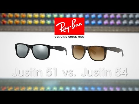 Ray-Ban Justin 51 vs. 54