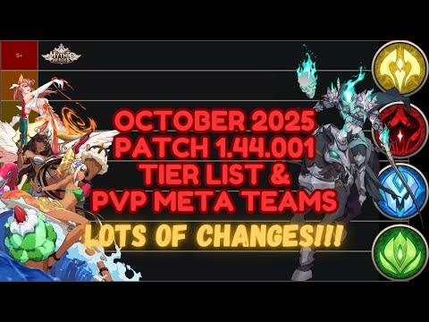 Mythic Heroes - Tier List & PvP Meta - October 2025 (Patch 1.44.001)