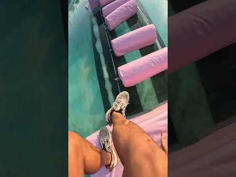 I love the ninja challenge on the water!#sports #stunt #extremesports #pov #parkour #parkourpov