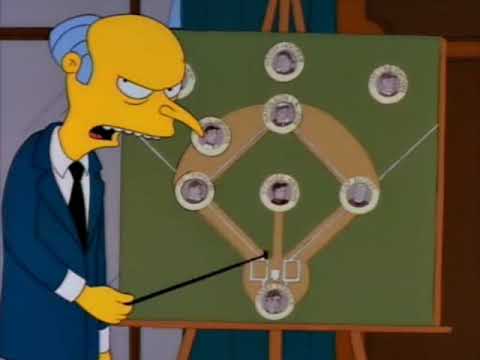 The Simpsons - Mr Burns Softball Team
