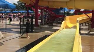 Owen first slide at jaydees summer 17