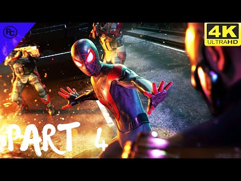 Spider-Man Miles Morales Walkthrough Gameplay Part 4 - [4K 60FPS] PC