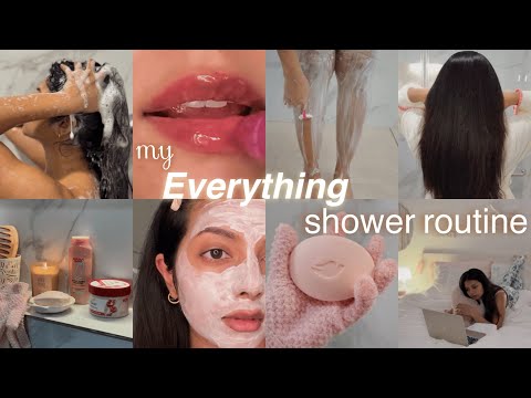EVERYTHING SHOWER ROUTINE for Glowing Skin & Healthy Hair | Pamper & Reset Day #everythingshower 