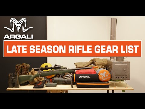 BRAD'S LATE SEASON RIFLE GEAR LIST: ARGALI FIELD NOTES