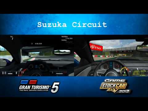 Gran Turismo 5 vs Game Stock Car 2012 - Chevrolet Camaro SS - Suzuka Circuit