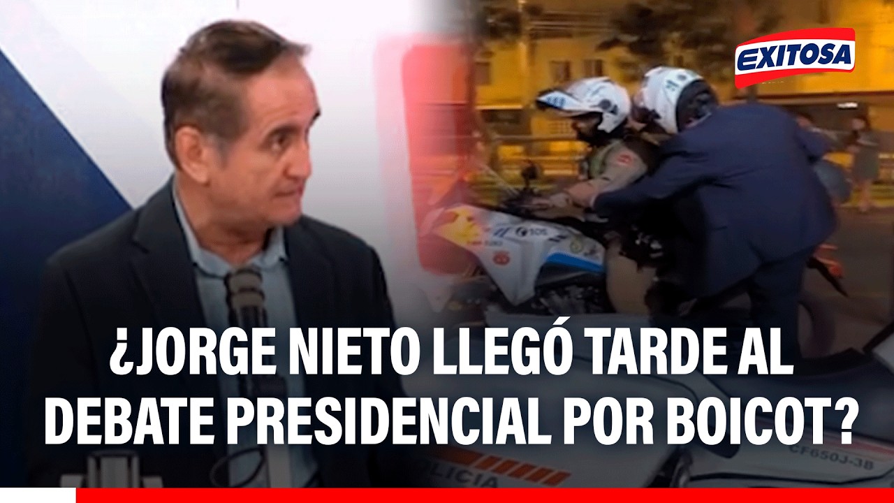 🔴🔵 ¿Jorge Nieto llegó tarde al debate presidencial por boicot?