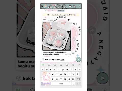 POV DITAWARIN CAKE 🎂🍰 || pov whatsmock fake chat || #cake #whatsmock #soft #fyp #aliacans