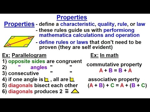 Geometry: Ch 5 - Proofs in Geometry (4 of 58) What are Properties?