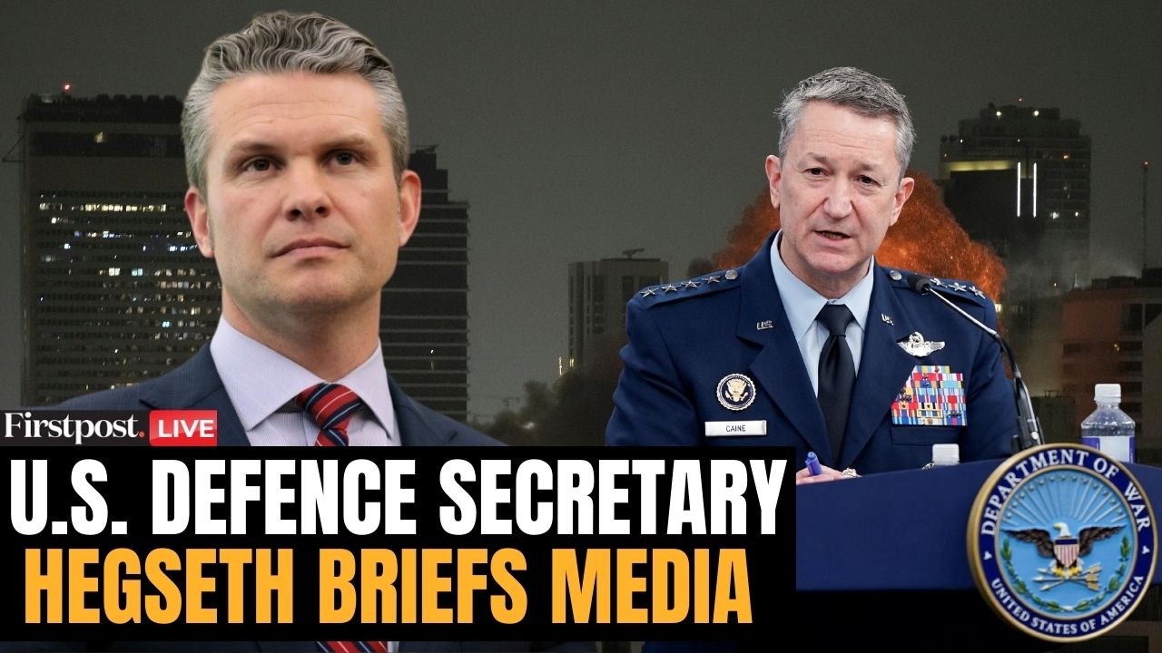 Iran US War LIVE: US Defence Secretary Hegseth, Caine Hold Briefing on Iran War