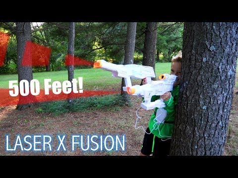 LASER X FUSION Review | 500' Long Range & Spread Adapters - Modular Laser Tag System