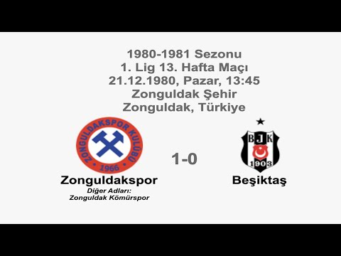 Zonguldakspor 1-0 Beşiktaş 21.12.1980 - 1980-1981 Turkish 1st League Matchday 13