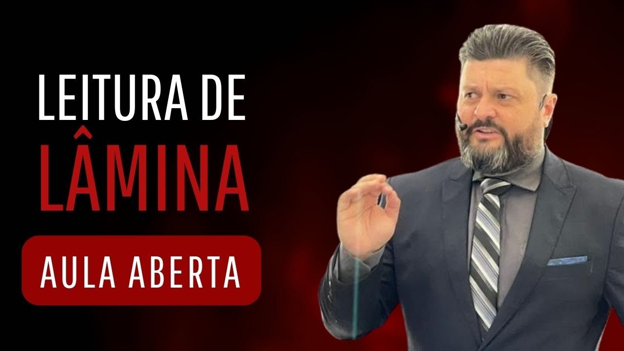 Aula aberta de leitura de lâmina