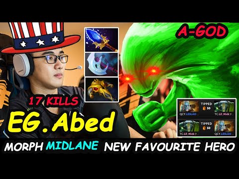 Abed Morphling A-GOD MIDLANE 11K MMR SKILL PLAY Immortal Rank1 Server NA Pro Replicate Dota 2 7.28