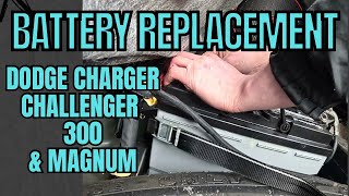 HOW TO CHANGE YOUR BATTERY ON A DODGE CHARGER, CHALLENGER, MAGNUM, & CHRYSLER 300 (2006-2023)
