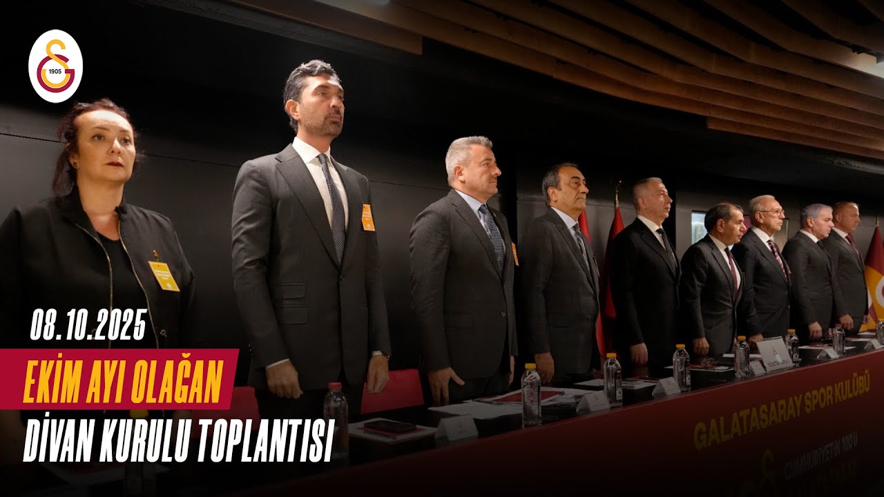 🔴 Galatasaray Spor Kulübü Divan Kurulu Ekim Ayı Olağan Toplantısı
