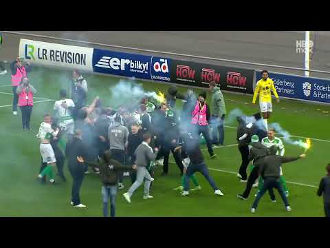 Västerås SK Stormar Planen i Falkenberg efter Avancemang till Allsvenskan