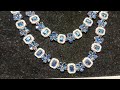 Rose Gold Necklace With Blue Stone