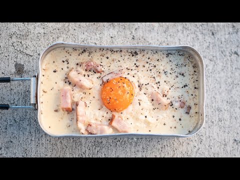 キャンプで作るワイルドカルボ飯 メスティン料理 カルボナーラご飯 アウトドアレシピ Outdoor Recipe キャンプで作るワイルドカルボ飯 メスティン料理 カルボナーラご飯 アウトドアレシピ Outdoor Recipe