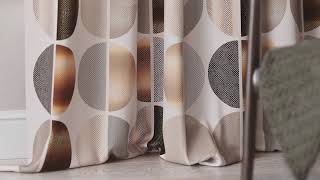 Комплект штор «Марленси (бежево-коричневый)» — видео о товаре