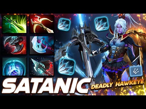 Satanic Drow Ranger Deadly Hawkeye - Dota 2 Pro Gameplay [Watch & Learn]