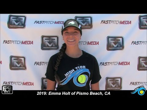 2019 Emma Holt Athletic Slapper, Pitcher, First Base and Outfield Softball Skills Video - High Tide