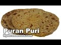 Puran Puri Recipe Video How To Make Hyderabadi Puran Poli At Home Easy Simple Cooking
