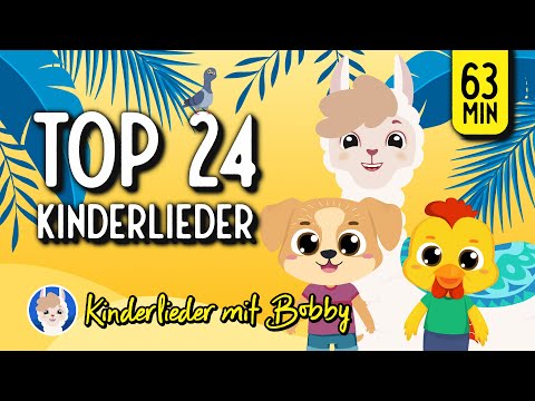 🎵 24 schöne Kinderlieder am Stück [Ab 0 Jahren] 🎵 - Kinderlieder mit Bobby