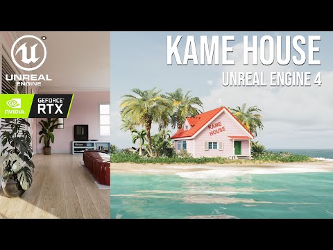 I made Kame House in Unreal Engine