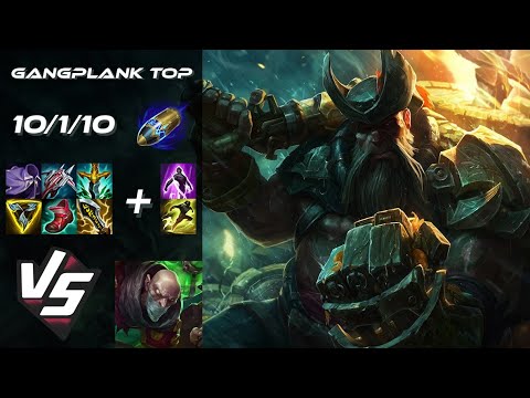 TOP Gangplank vs Singed - NA Grandmaster Patch 25.S1.7