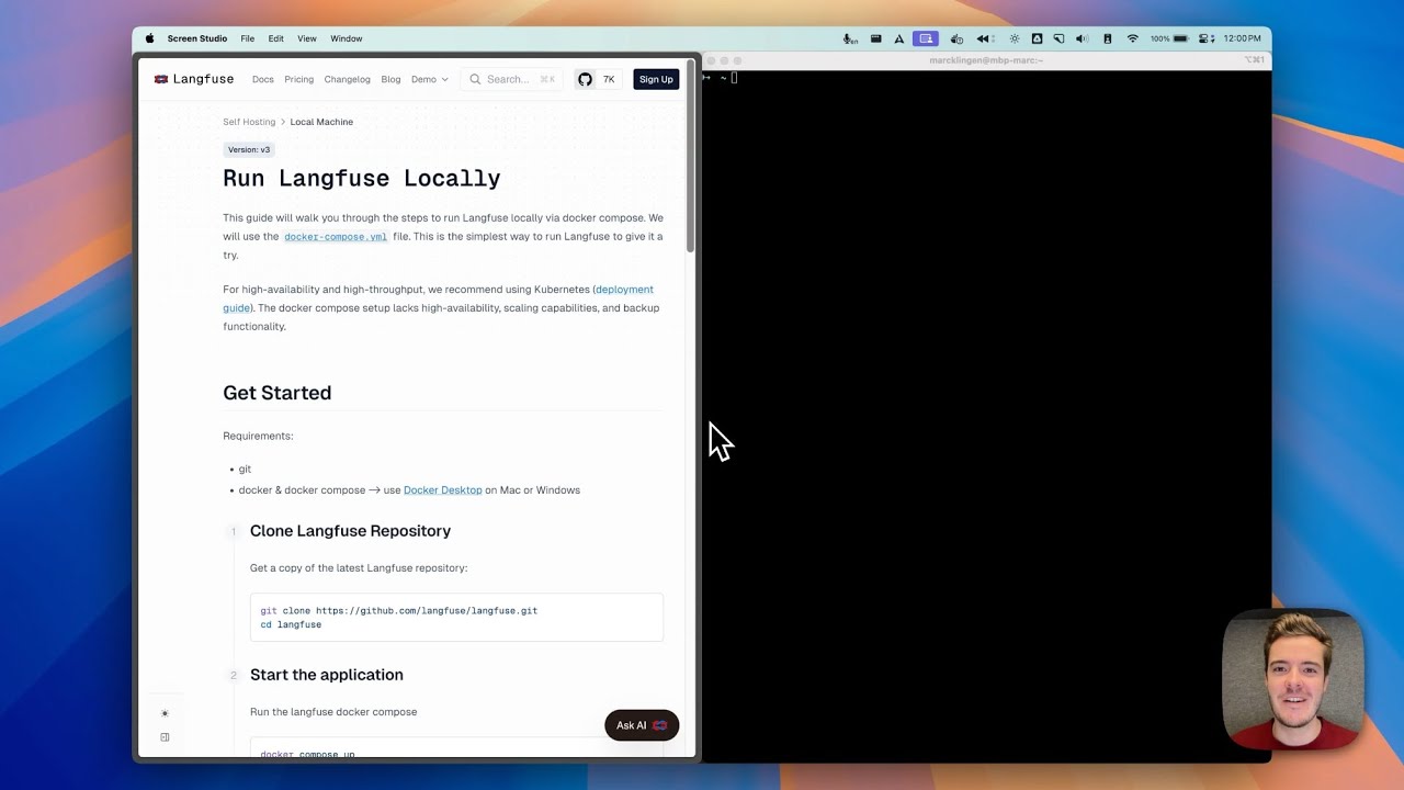 Run Langfuse Locally with Docker – Open Source LLM Observability, Evaluations, and Prompt Management