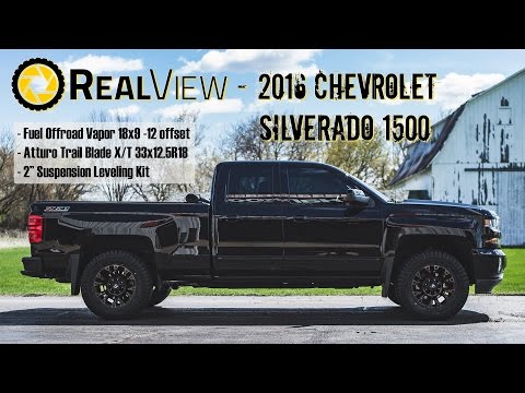 RealView - Leveled 2016 Chevy Silverado 1500 w/ 18" Fuel Vapors & 33" Atturo Trail Blade X/Ts