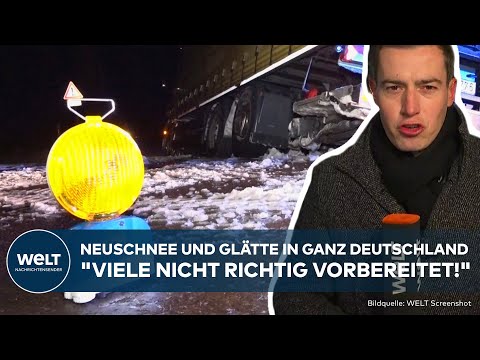 PLÖTZLICH WIEDER WINTER: "Viele nicht richtig vorbereitet!" Neuschnee und Glätte in ganz Deutschland