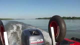 preview picture of video '2005 Quicksilver 380 HD - 2002 Yamaha 9.9HP 2 stroke part 3'